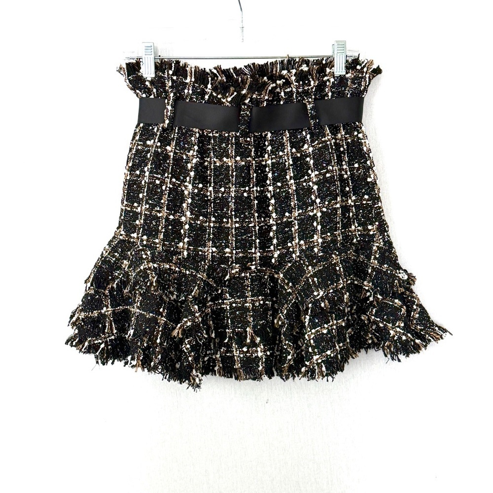 Chelsea Tweed Sequin Mini Skirt with Removable Ribbon Belt from Honey - Picture 5 of 12